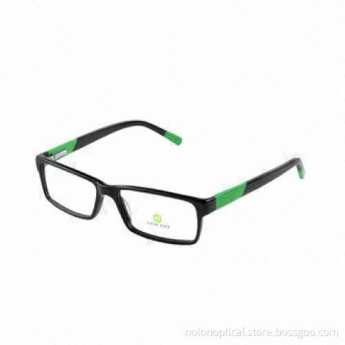 Fashion black acetate optical frame for men, OEM/ODM orders and customized logos are accepted